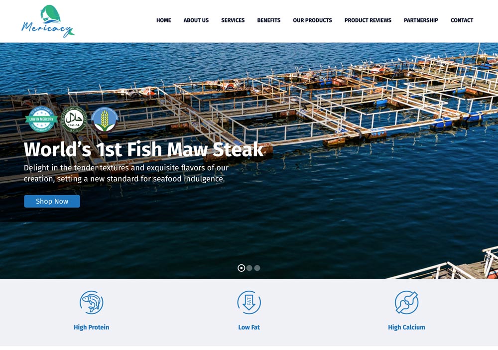 seafood website developed by edesign Malaysia seafood website developed by edesign Malaysia