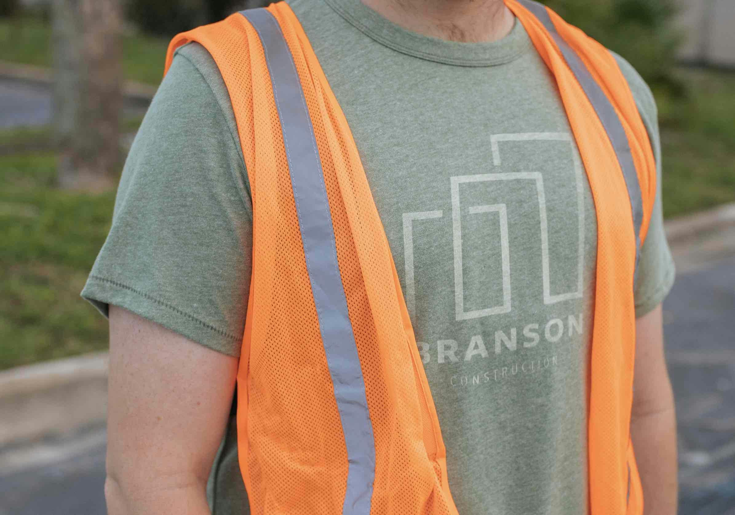 Custom t-shirt for Branson Construction. Custom t-shirt for Branson Construction.